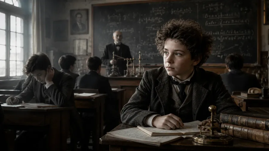 Einstein ở Munich, va chạm với kỷ luật trường lớp, và dần hình thành thói quen tự học cùng tinh thần nghi ngờ rất riêng.
