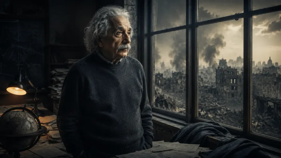 Khi chiến tranh, lưu vong và trách nhiệm đạo đức đè lên cuộc đời Einstein, ông dần trở thành một tiếng nói vượt ra ngoài vật lý.