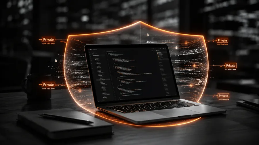 Tabnine khác với Copilot và Cursor ở một điểm cốt lõi: code của bạn không rời máy. Model chạy hoàn toàn local hoặc trên private cloud, phù hợp enterprise cần bảo mật IP.